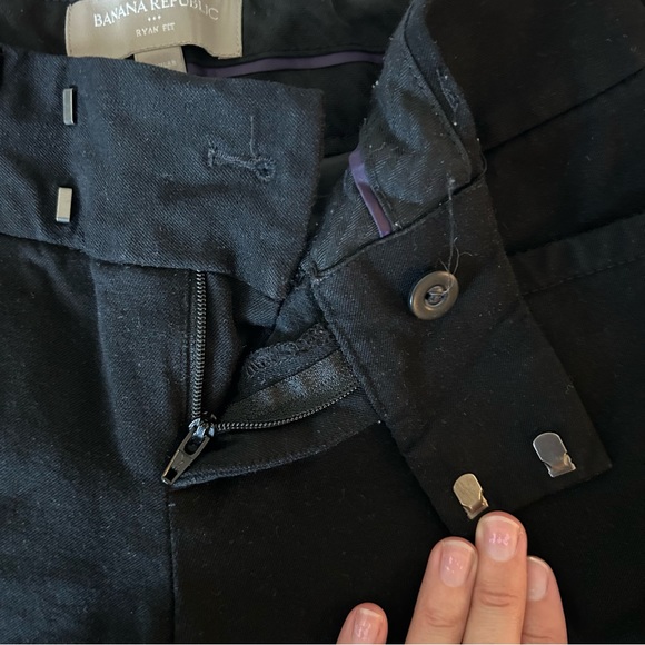 Banana Republic Ryan fit dress pants slacks black - Picture 8 of 10